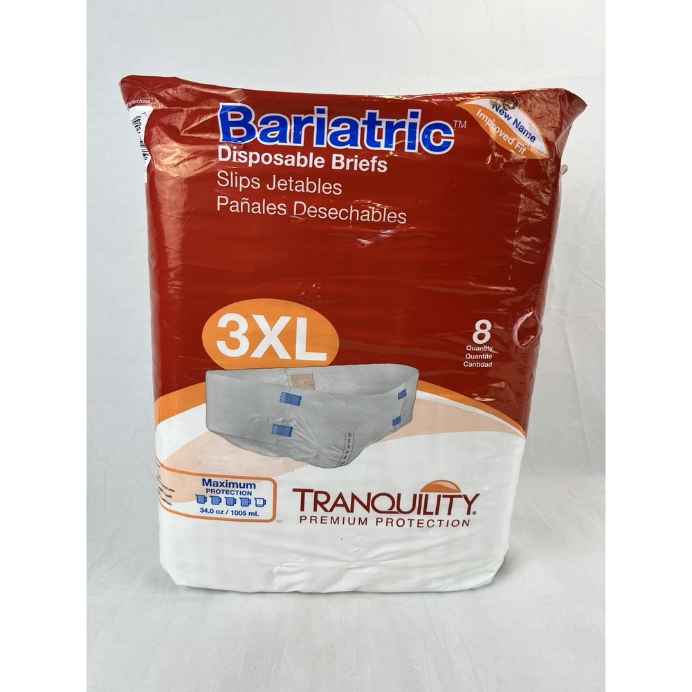 Tranquility Bariatric Adult Brief‎ 3X-Large 64 - 96 Heavy Absorbency